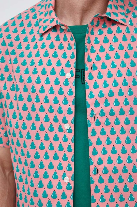 United Colors of Benetton koszula bawełniana 5WWYUQ01N.74U różowy SS23