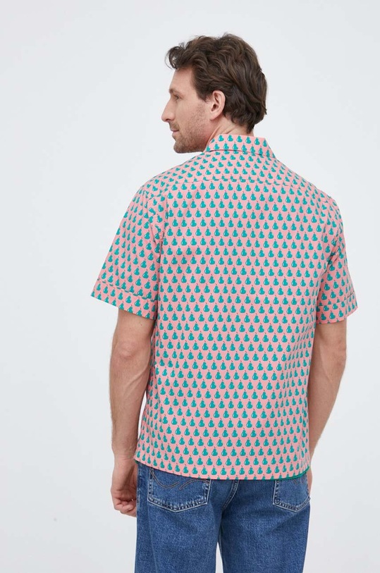 United Colors of Benetton koszula bawełniana 5WWYUQ01N.74U różowy