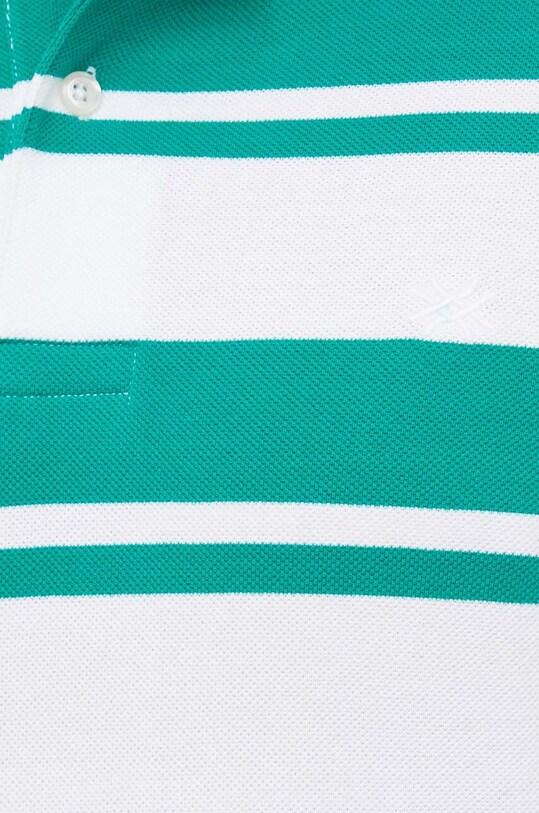 Хлопковое поло United Colors of Benetton 347BU3011.84B зелёный