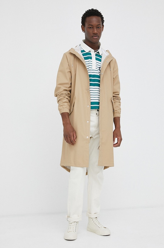 Marc O'Polo pamut hosszúujjú DENIM 363224355048 zöld SS23