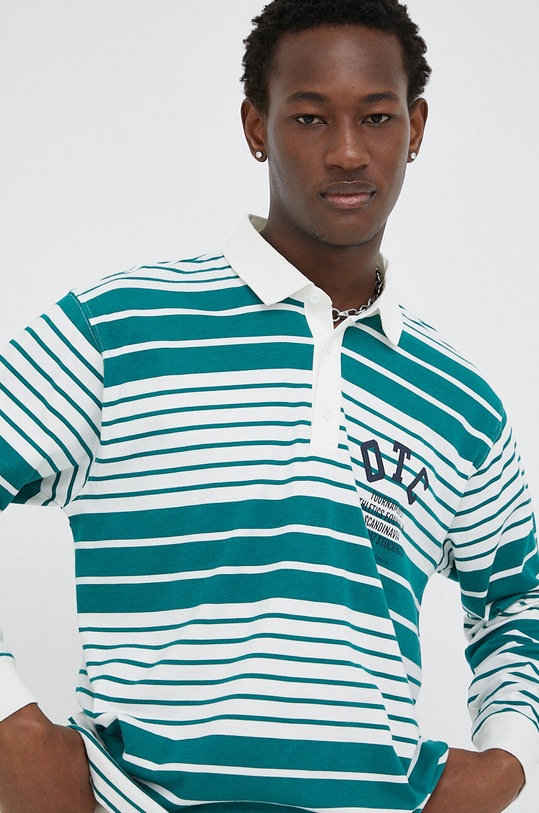 Marc O'Polo pamut hosszúujjú DENIM zöld 363224355048