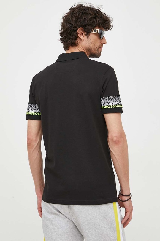 BOSS polo bawełniane BOSS GREEN 50488293 czarny SS23