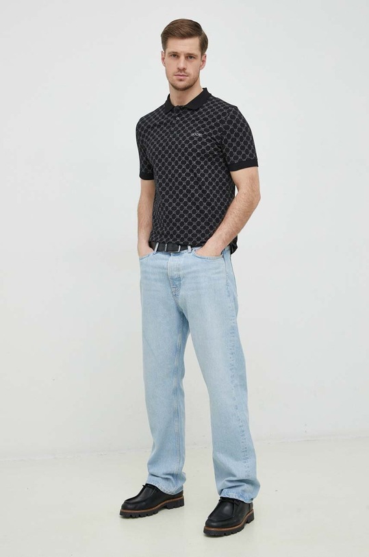 Joop! polo Paigam Paigam 30036150 czarny SS24