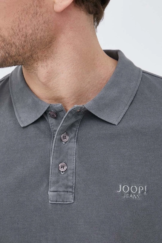 Joop! polo bawełniane 30037520 szary