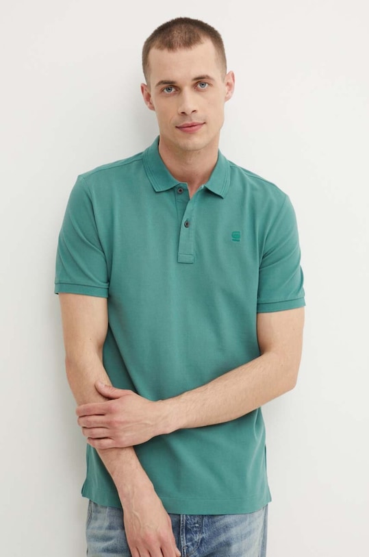 G-Star tricou polo verde D11595.5864
