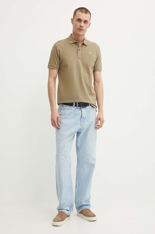 Поло G-Star D11595.5864 зелёный AA00