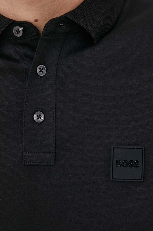 BOSS polo bawełniane 50486953 czarny