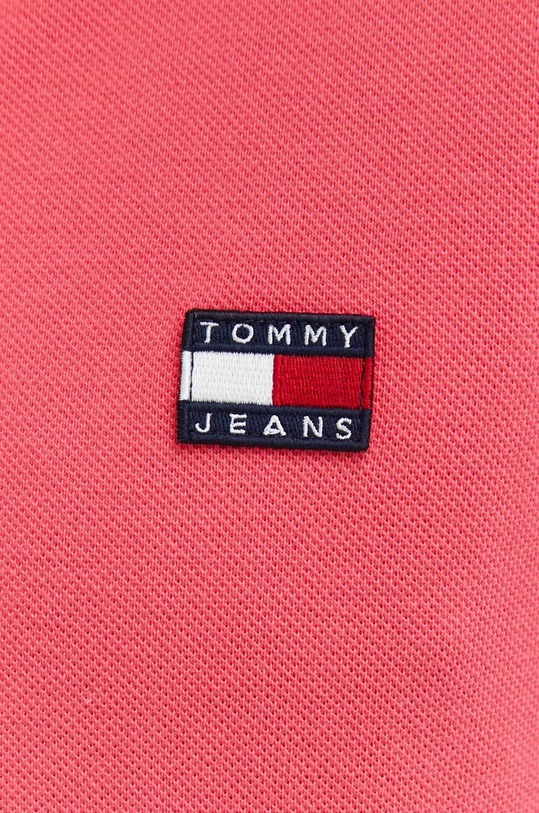 Tommy Jeans polo bawełniane DM0DM16224.PPYX różowy