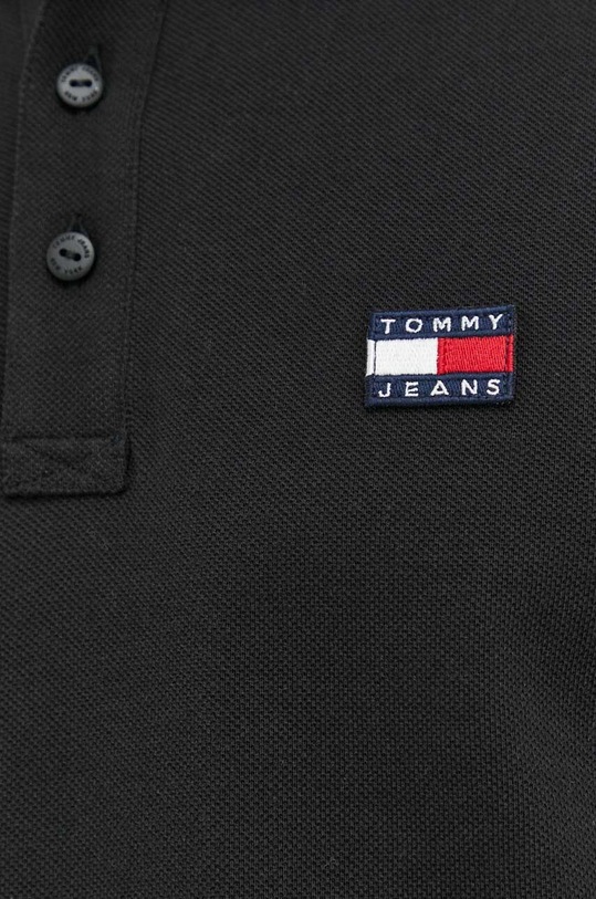Bavlněné polo tričko Tommy Jeans DM0DM16224.PPYX černá