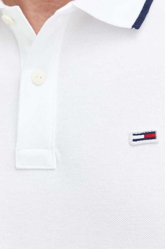 Tommy Jeans polo bawełniane DM0DM12963.PPYX biały