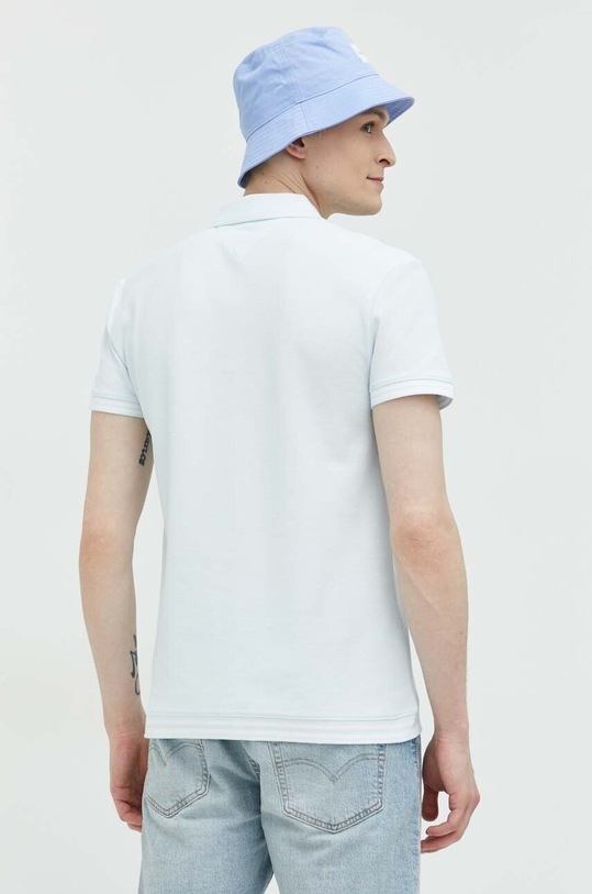 Odzież Tommy Jeans polo bawełniane DM0DM16219.PPYX niebieski