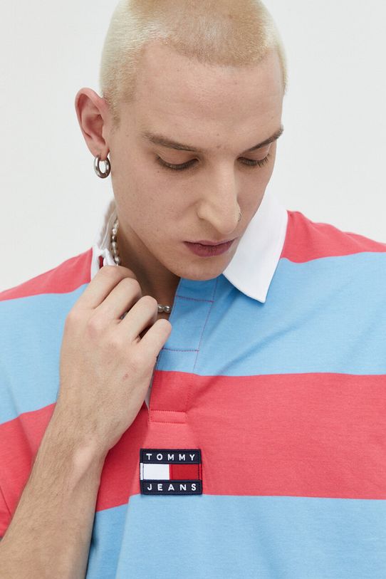 Хлопковое поло Tommy Jeans розовый DM0DM16218.PPYX