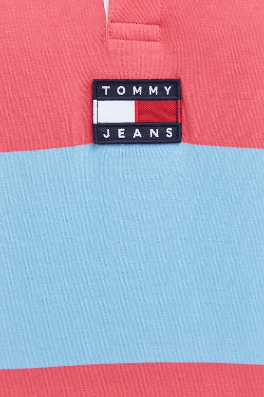 Бавовняне поло Tommy Jeans DM0DM16218.PPYX рожевий