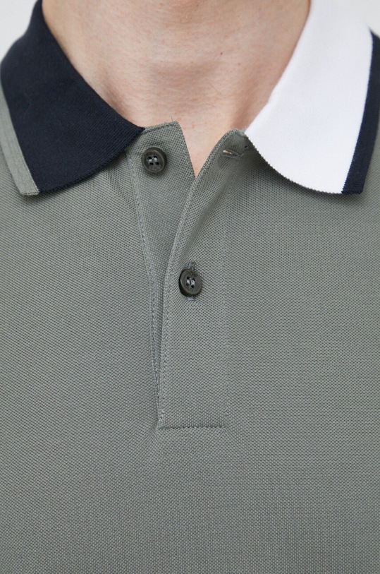 Bavlněné polo tričko BOSS 50488275 zelená
