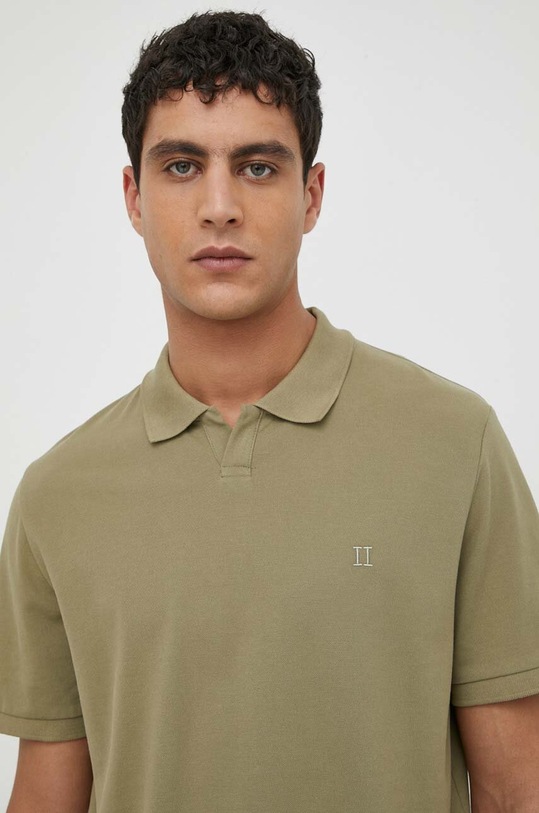 Les Deux polo bawełniane zielony LDM120006