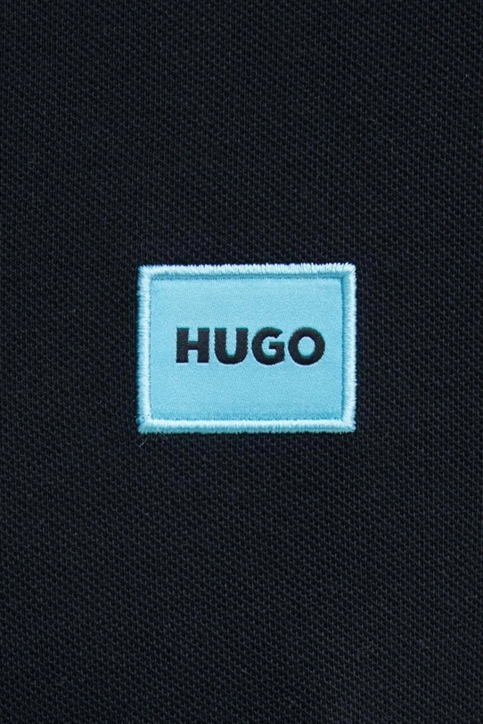 Хлопковое поло HUGO чёрный 50490770