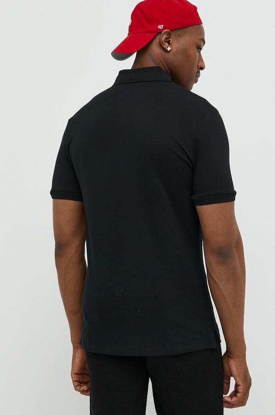 Oblečení Bavlněné polo tričko HUGO 50490770 černá
