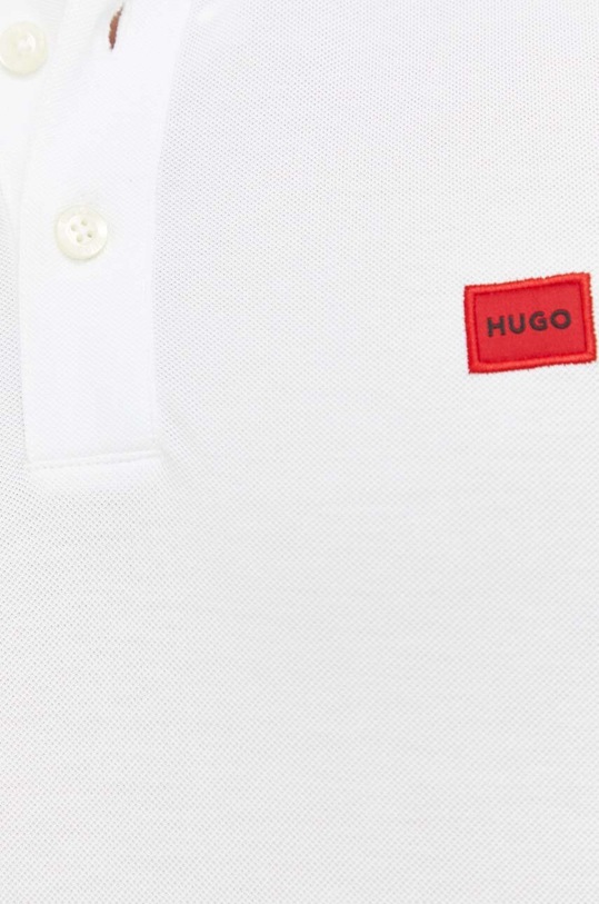 HUGO polo bawełniane 50490775 biały