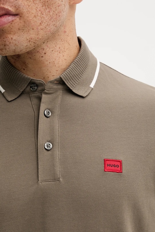 HUGO polo de bumbac 50490775 gri