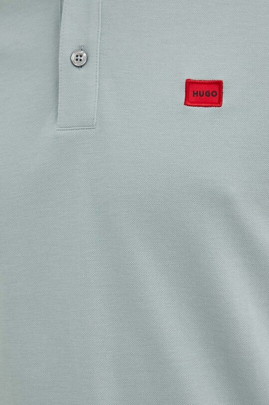 HUGO polo bawełniane 50490775 niebieski