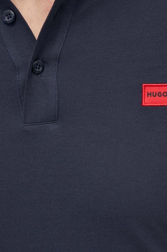 HUGO polo bawełniane granatowy 50490775