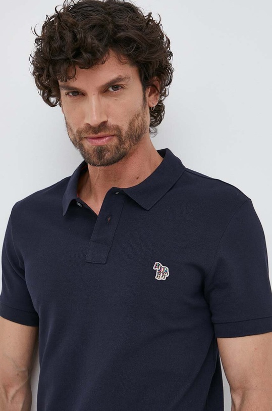 PS Paul Smith polo bawełniane bawełna granatowy M2R.534L.KZEBRA