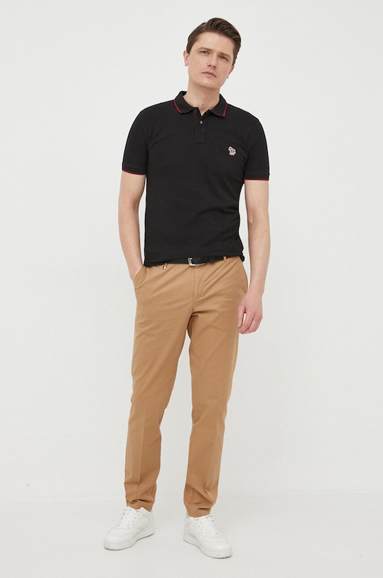 PS Paul Smith polo bawełniane M2R.150LZ.K21580 czarny SS23