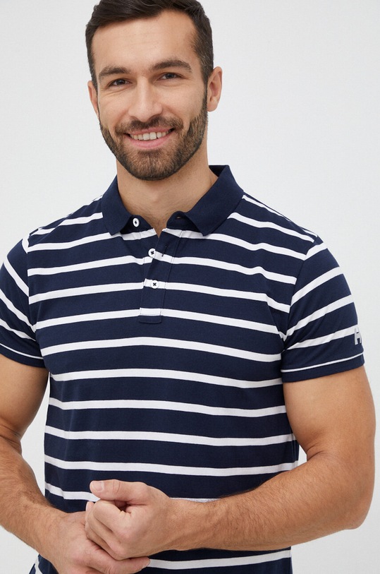 Helly Hansen polo bawełniane granatowy 34304