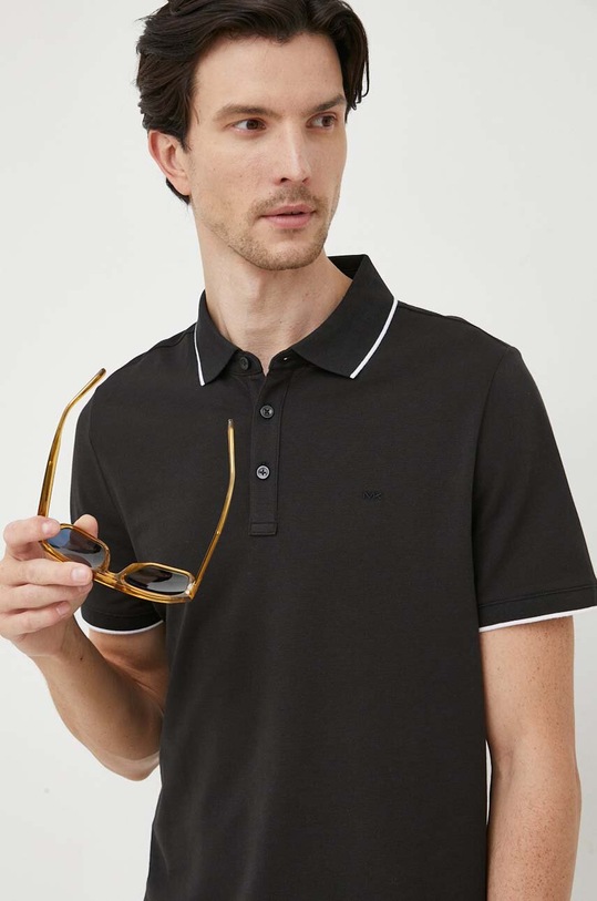 Michael Kors polo regular czarny CS351GL8PK