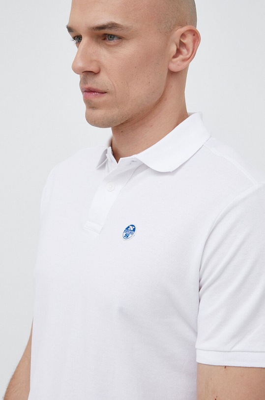 Bavlněné polo tričko North Sails bílá 692383