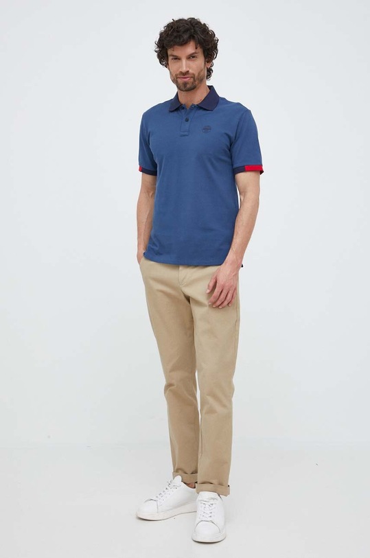 North Sails polo 692400 granatowy SS23