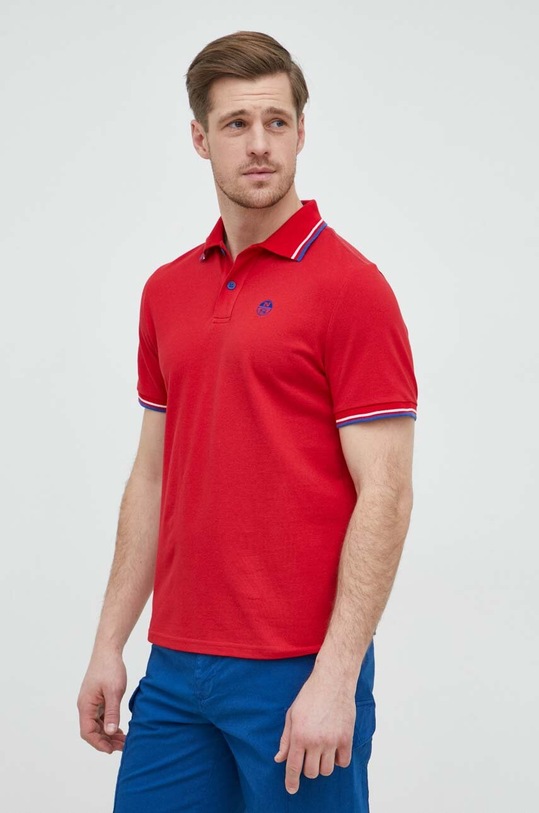 North Sails polo in cotone rosso 692417