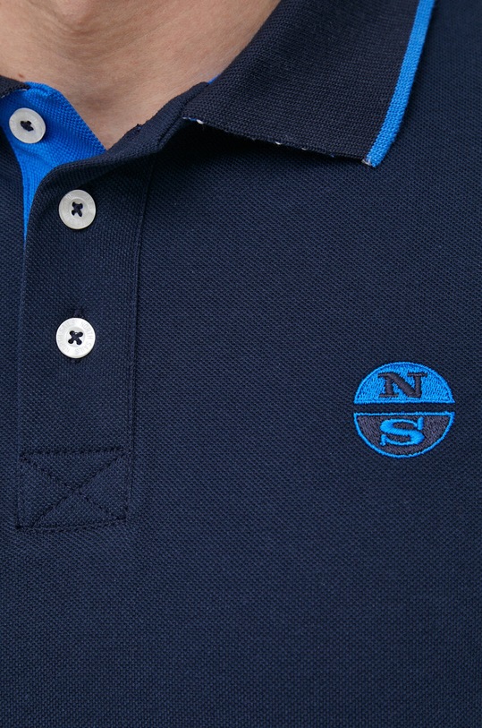 North Sails polo bawełniane 692418 granatowy