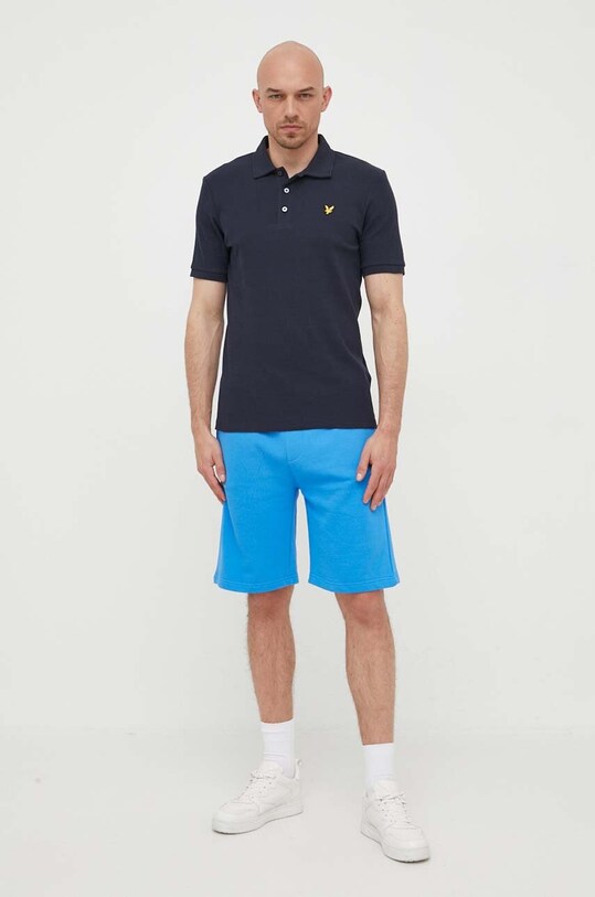 Lyle & Scott polo SP1812V.Z271 granatowy SS23