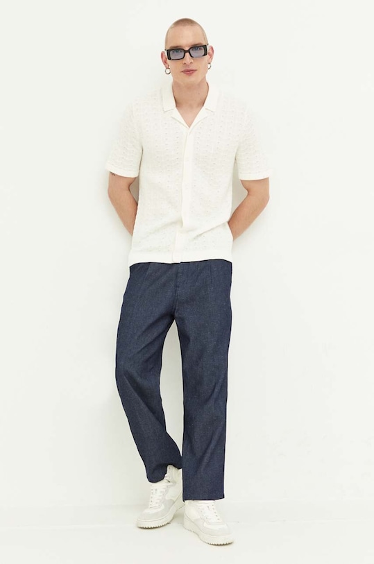 Košile Abercrombie & Fitch KI120.3073.108 béžová SS23