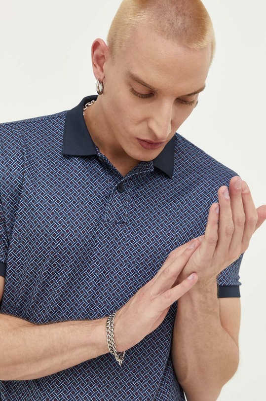 Abercrombie & Fitch polo granatowy KI124.3374.218