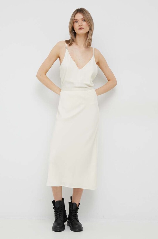 Calvin Klein spódnica beżowy K20K203514.PPYX