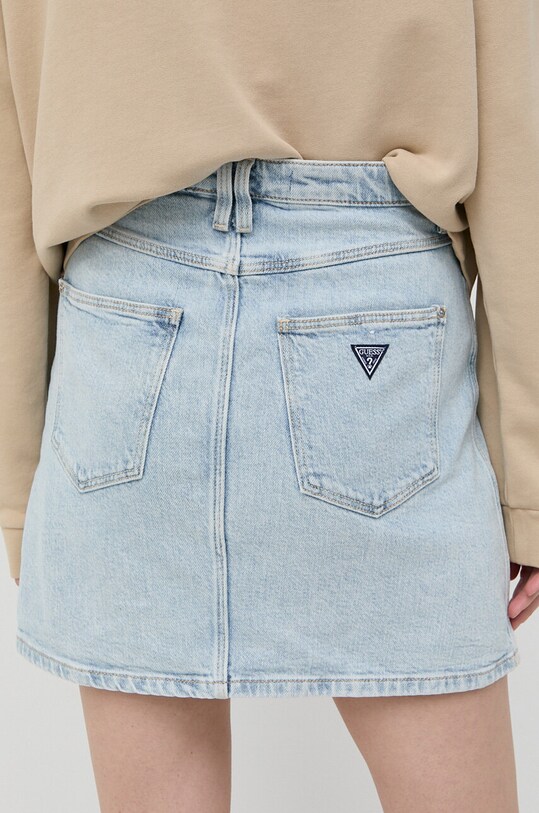 Îmbrăcăminte Guess fustă din denim W3RD20.D4WB1 albastru