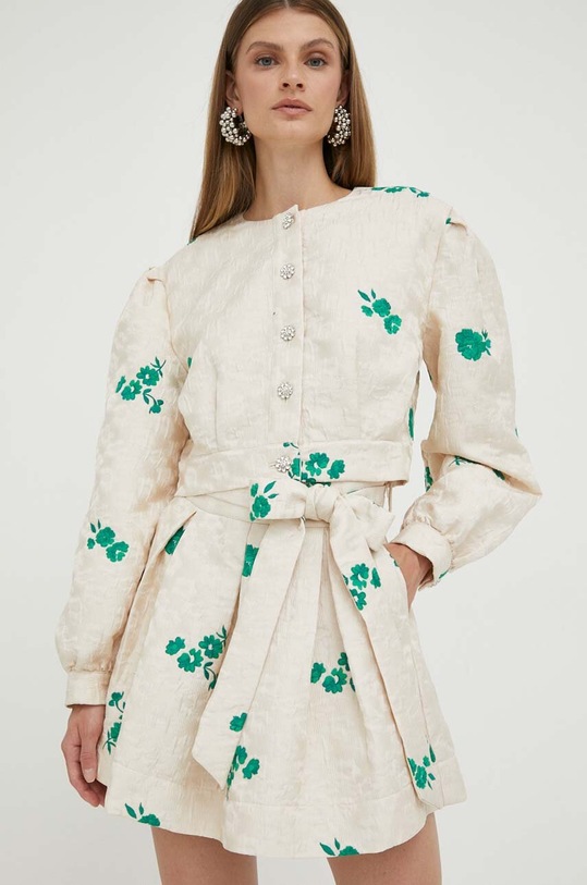 Custommade szoknya Rosabel Jacquard virág bézs 999442929