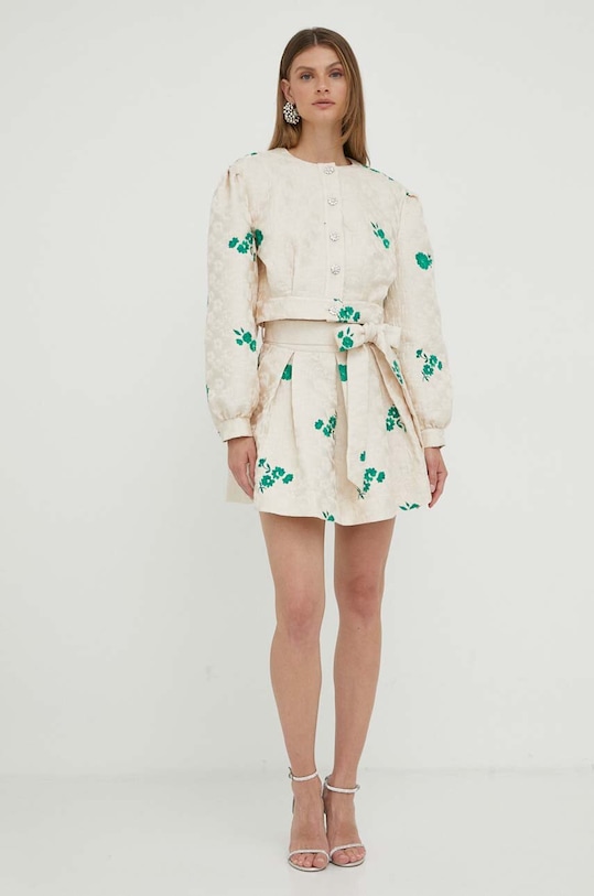 Custommade szoknya Rosabel Jacquard 999442929 bézs AW23