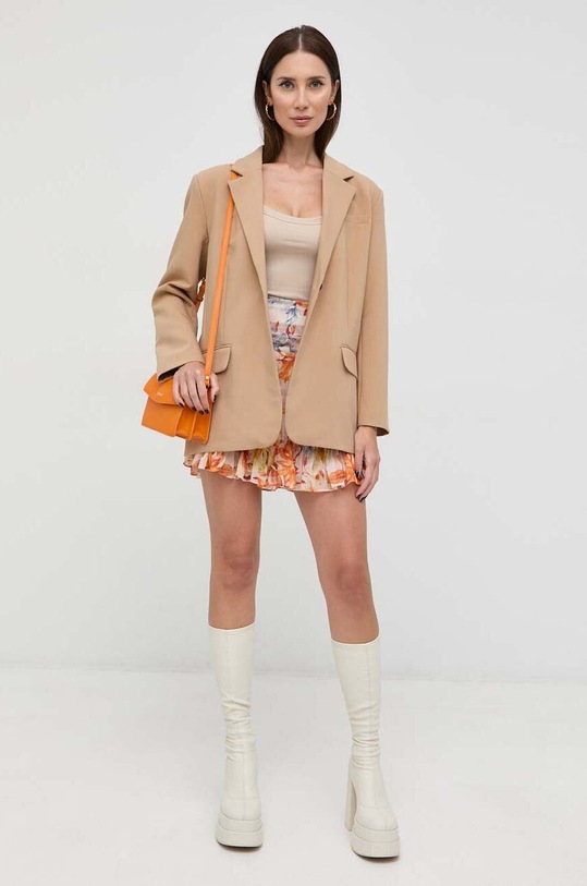 Guess spódnica W3GD63.WDW52 pomarańczowy SS23