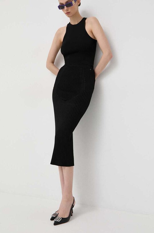 Guess szoknya sima fekete W3GD66.Z2U00