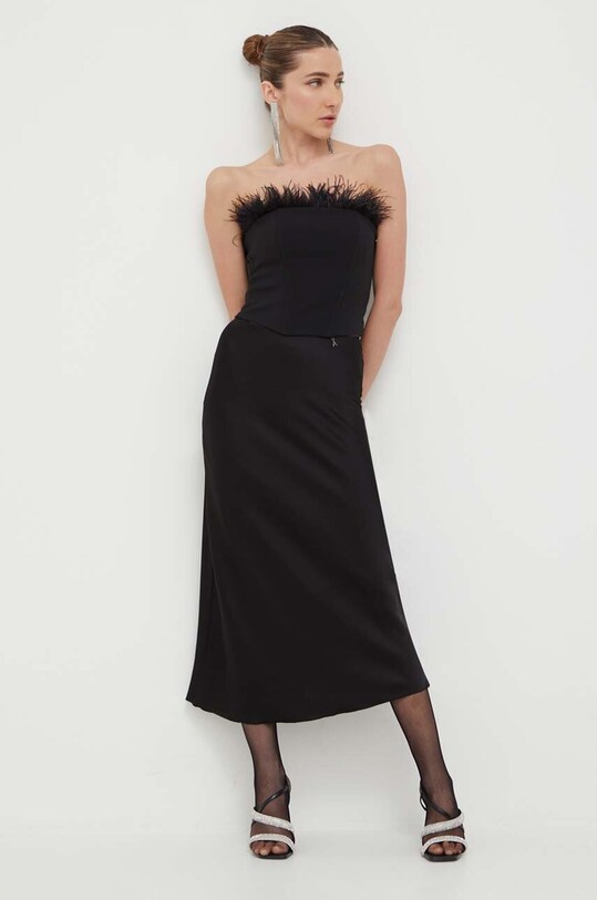 Φούστα Patrizia Pepe 8G0183.A644 μαύρο AW23