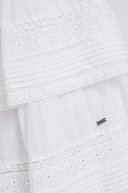 Pepe Jeans fusta din bumbac Prana alb PL901042.800