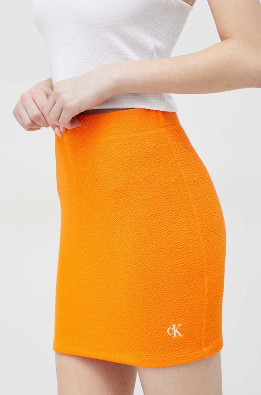 Calvin Klein Jeans fusta uni portocaliu J20J220795.PPYX