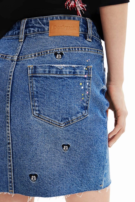 Desigual fustă din denim albastru 23SWFD17