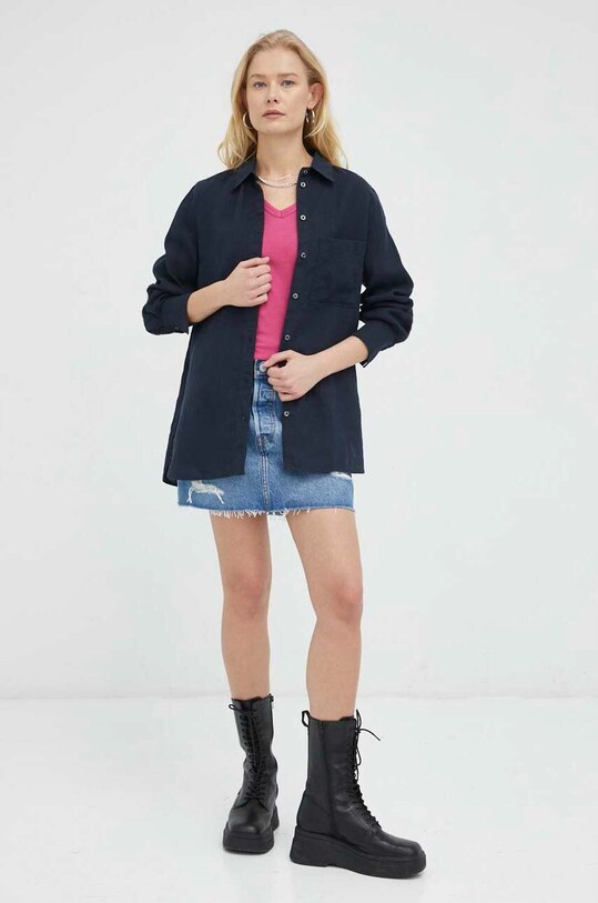 Levi's fustă din denim A4694.0002 albastru SS23