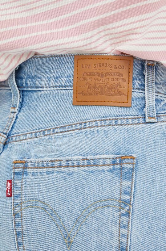 Levi's fustă din denim albastru A4694.0003