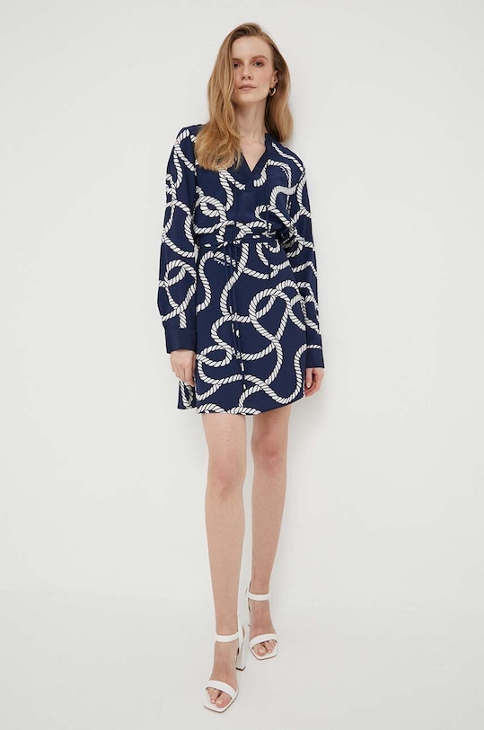 Sukňa Tommy Hilfiger WW0WW39338.PPYX tmavomodrá SS23