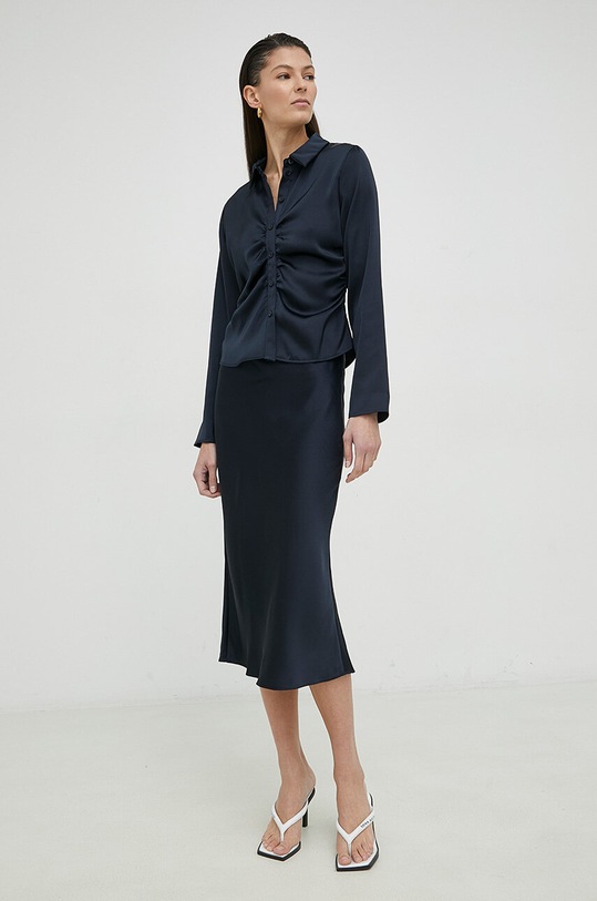 Sukňa Samsoe Samsoe AGNETA F22300195 tmavomodrá SS24